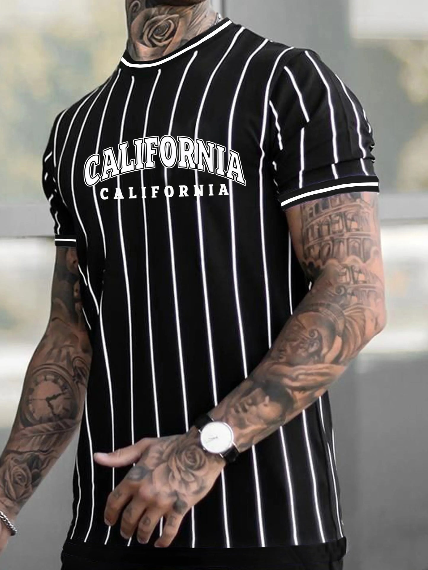 Sporty Striped T-Shirt for Women and Men