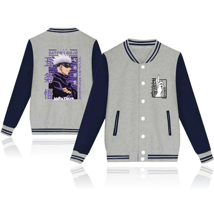 Satoru Gojo Anime Baseball Shirt for Men and Women