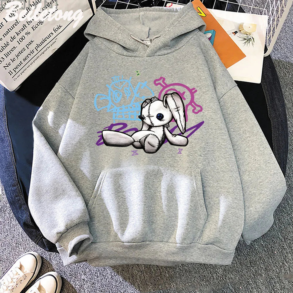 Arcane Jinx Monkey Doll Graffiti Hoodie - Unisex Streetwear